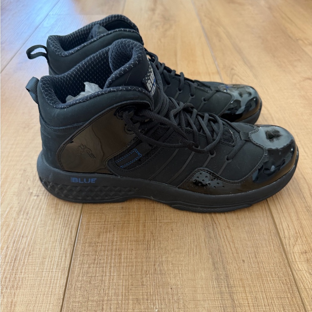 Rocky Black and Blue High-Top Sneakers